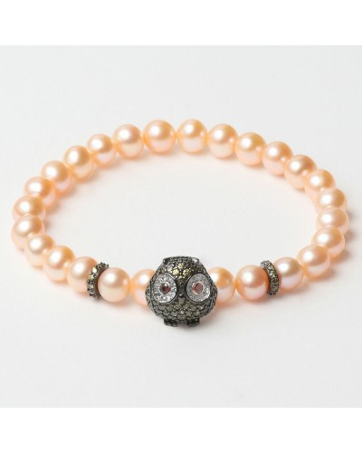 Lancaster Pulsera de Mujer JLA-BR-OWL-3-PE, 16mm - Elegante Accesorio de Moda

