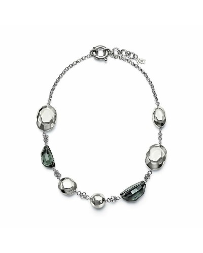 Folli Follie Collier Femme Plaqué Or Rose 30cm - Élégant Ras du Cou
