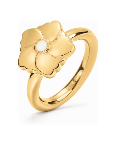 Folli Follie Bague Femme Dorée - Taille 52 (12) - Bijou Élégant et Raffiné
