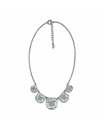 Folli Follie Collar Mujer 3N14F028C, Plata 925, Longitud 50 cm
