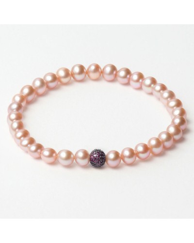 Lancaster Bracciale Donna JLA-BR-SB-5-PE, Acciaio Argento, Larghezza 16mm
