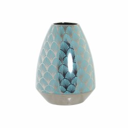 Vase en porcelaine turquoise orientale DKD Home Decor (18x18x24 cm)
