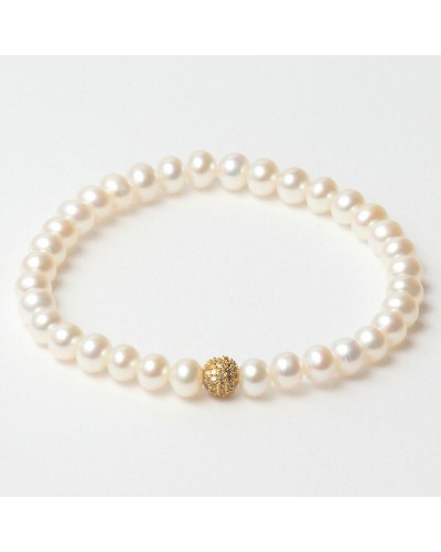 Lancaster Bracelet Femme JLA-BR-SB-6-WH, 16mm, Blanc Argent
