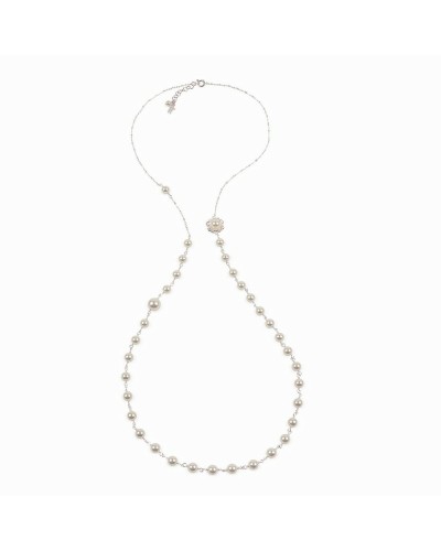 Folli Follie Collana Donna 3N16F062W: Argento 925, Lunghezza 45cm
