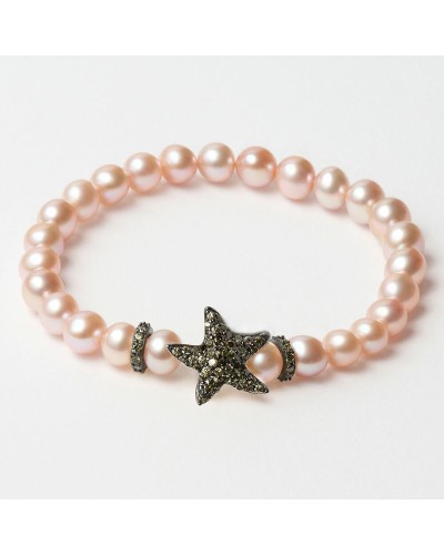 Lancaster Damen Armband JLA-BR-STAR-3-PU Leder 16mm - Eleganter Stern-Charm
