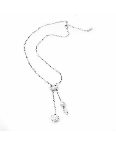 Collier Femme Folli Follie 3N1F024C - Argent 925, 28cm - Bijou Élégant
