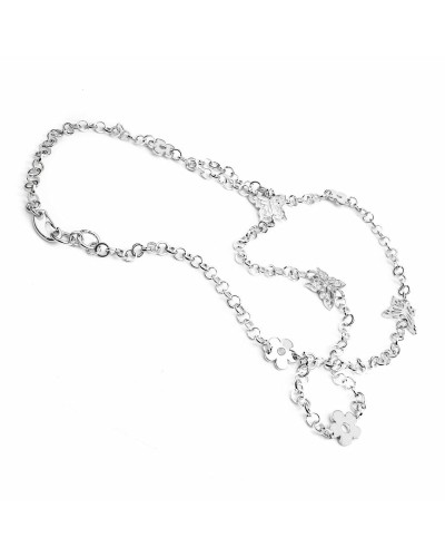 Folli Follie Collier Femme Or Rose 3N7F149C - Ras de Cou Élégant 35cm

