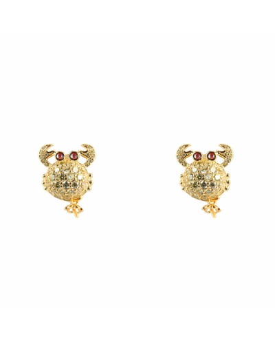 Lancaster Pendientes de Mujer JLA-EAR-CRAB-6 - Colgantes 1.2cm - Elegantes
