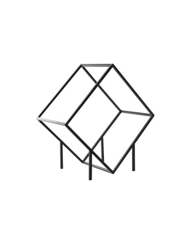 Houtblok standaard DKD Home Decor Staal (57 x 30 x 58 cm)