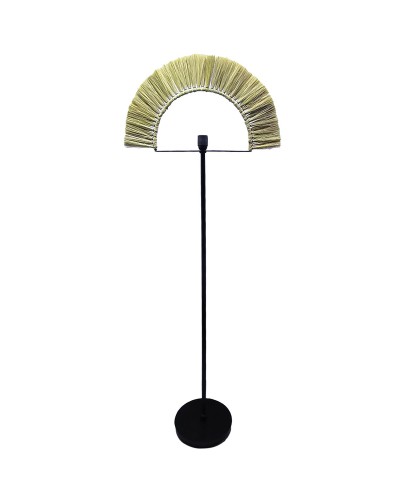 Vloerlamp DKD Home Decor Zwart Natuurlijk Jute Ijzer 50 W 220 V 56 x 26 x 152 cm