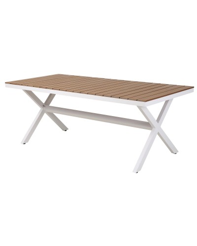 Matsalsbord DKD Home Decor Extern Harts Aluminium 200 x 90 x 75 cm