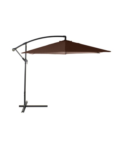 DKD Home Decor Outdoor Umbrella in brown, 300 x 300 x 250 cm
