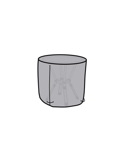 Tisch Schutzhülle DKD Home Decor Schwarz Aluminium Dunkelgrau 132x132x75cm
