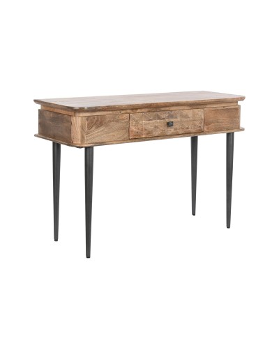 Table d'entrée DKD Home Decor Bois de Manguier et Métal Noir - Naturel
