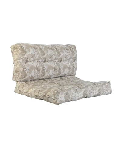 Cuscino Grigio-Marrone Foglia DKD Home Decor da Terreno, 120 x 80 x 16 cm