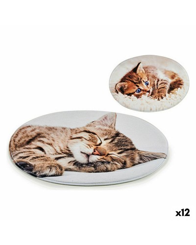 Cat Comfort Mat, 12 Units | Soft Grey 46 x 67 cm | Tear-Resistant Surface
