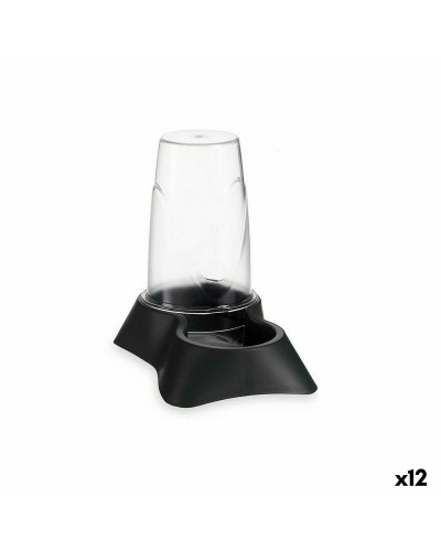 Bol transparent pour animaux, polypropylène anthracite, 650 ml, 12,5 x 18 x 19 cm
