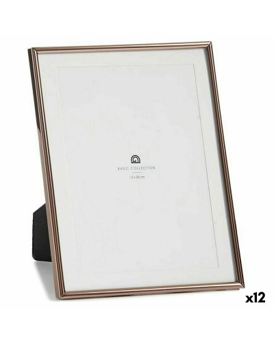 Fotoram Glas Stål Koppar (13 x 23 x 18,4 cm) (12 antal)