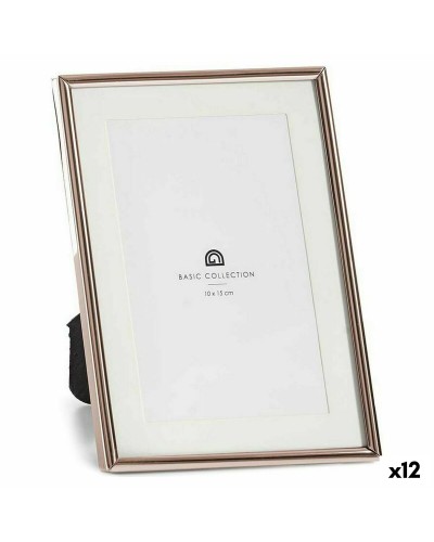 Fotoram Glas Stål Koppar (13,5 x 18,5 x 13,5 cm) (12 antal)