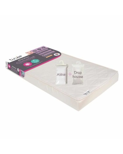 Matelas pour Berceau Tineo, Dimensions : 60 x 120 cm - Confortable et Sûr pour un Sommeil Paisible de Bébé.
