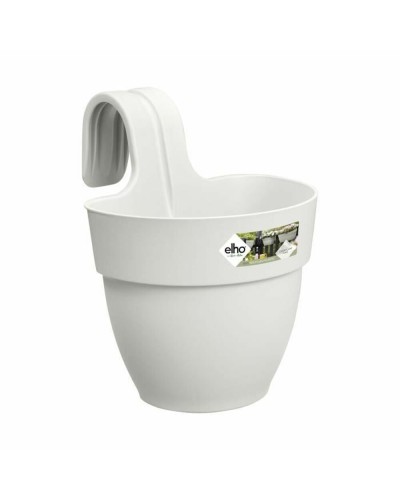 Vaso da fiori Elho Vibia Bianco, 24,1 x 20,5 x 26,5 cm, per interni ed esterni