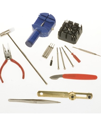 Professionelles Uhrmacherwerkzeug-Set für Reparatur und Wartung von Uhren
