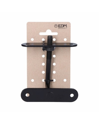 EDM Basic Adjustable Handrail Support in Black Steel
