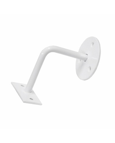 Supporto Ringhiera EDM 3 Viti, Acciaio Bianco, Montaggio Facile