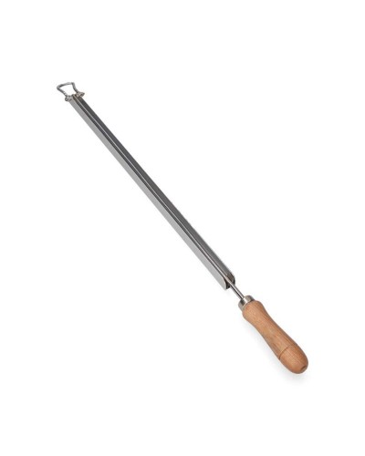 Asta Libraria Leggera in Legno e Alluminio, 42 cm