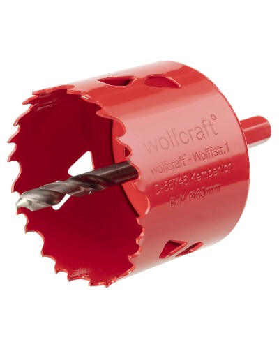 Wolfcraft Lochsäge ø 60 mm zum Fräsen und Bohren
