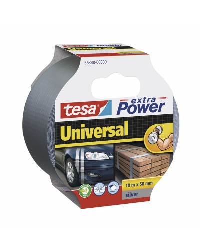 NASTRO AMERICANO TESA Extra Power Universal, 10m x 50mm, Super Resistente, Argentato
