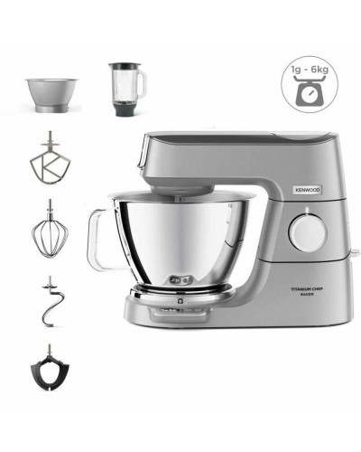 Kenwood Chef Titanium KVC85.124SI Robot da Cucina 1200W Argento
