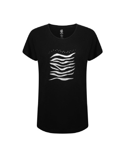 Dare 2b Emanation Maglia Donna Nera: Traspirante, Manica Corta - Ideale Running & Fitness
