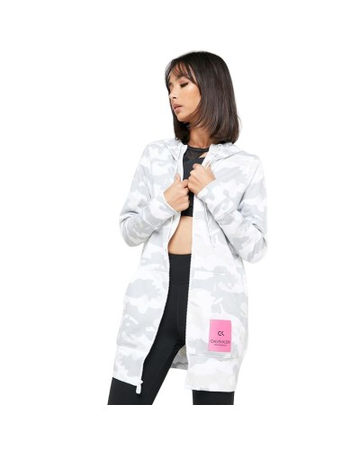 Calvin Klein Women's Full Zip Sport Jacket White - Comfort & Style
