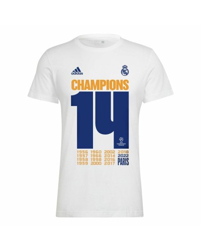 Adidas Real Madrid Champions 2022 - Camiseta de Fútbol Hombre Manga Corta
