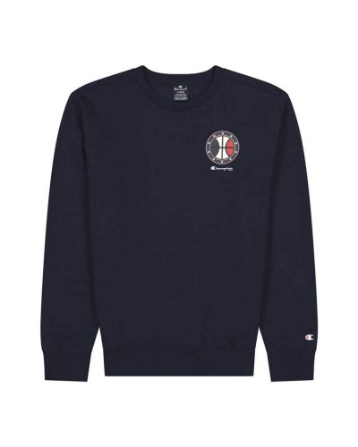 Champion Men's Sweatshirt USA Dark Blue Crew Neck - Casual and Sporty
