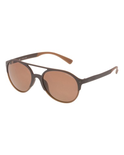 Police SPL163 Lunettes de Soleil Unisexes, Monture Noire, Verres 55mm

