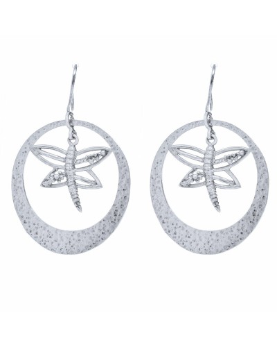 Folli Follie Boucles d'Oreilles Pendantes Femme Argent 60mm - Élégantes et Tendance
