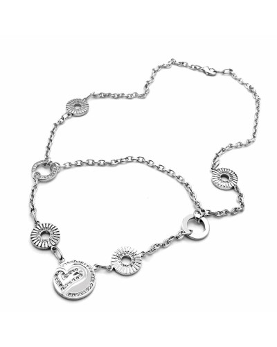 Folli Follie Collar Mujer 3N8F177C: Gargantilla Elegante Plata 26cm
