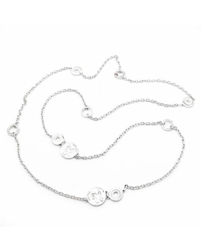 Folli Follie Collana Donna Acciaio Inossidabile Oro Rosa 60cm - Elegante & Raffinata
