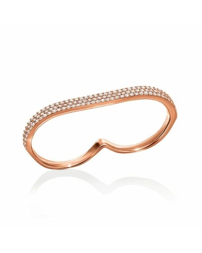 Folli Follie Women's Ring Rose Gold Size 54 - Elegant and Refined
