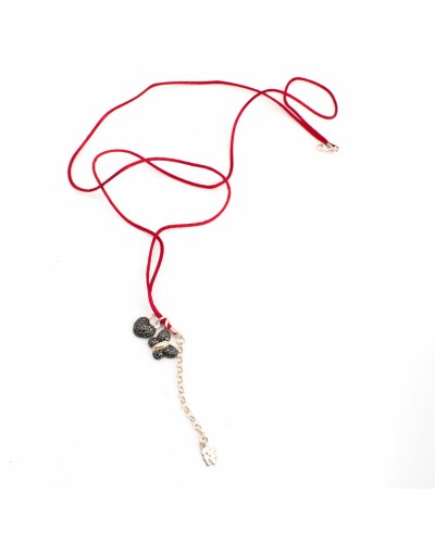 Folli Follie Collar Mujer 3N9S006RK-P Acero Rosado 40cm - Elegante
