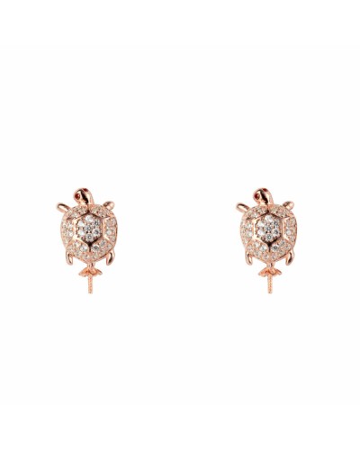 Lancaster Pendientes Mujer JLA-EAR-TURTLE-2 - Tortuga 1.2cm - Elegantes
