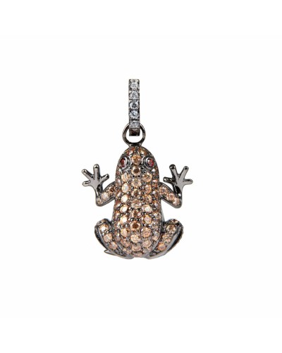 Lancaster Pendentif Femme Grenouille Argent 925 - Diamètre 1.5mm - Idée Cadeau
