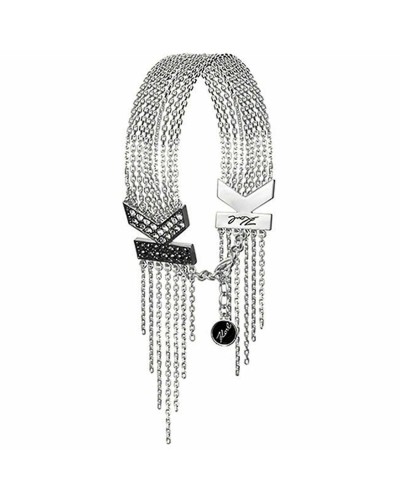 Karl Lagerfeld Bracciale Donna 20cm - Logo Iconico Argento

