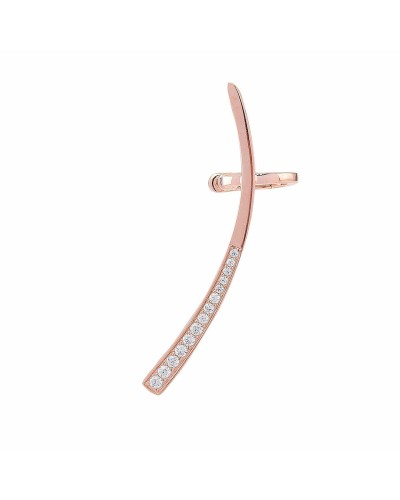 Sif Jakobs Women Earrings Silver 925 Rose Gold Plated 5cm E0047-CZ-RG-L
