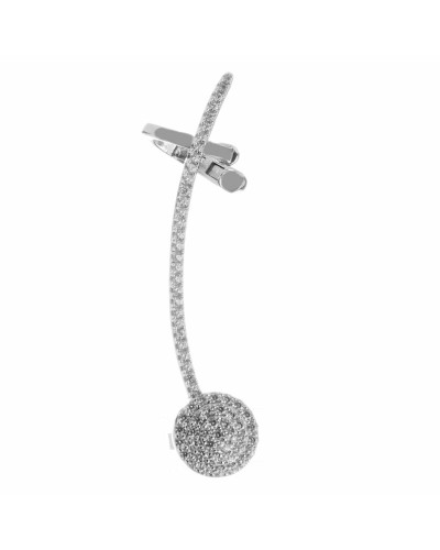 Sif Jakobs Ohrringe Damen SJ-E0482-CZ-R - 925er Sterlingsilber, Zirkonia, 4 cm
