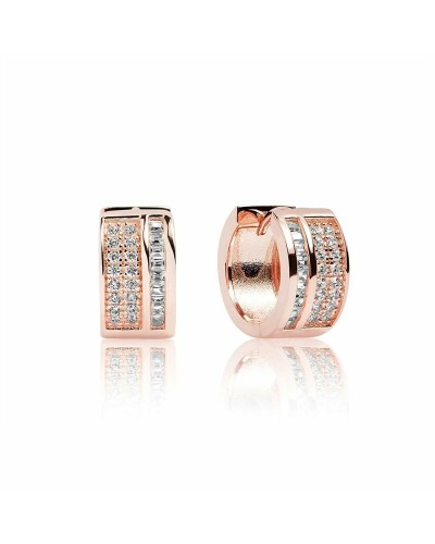 Sif Jakobs Ohrringe Damen SJ-E1028-CZ-RG, 1.5cm, Zirkonia, Roségold plattiert
