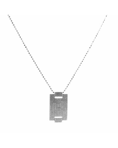 Sif Jakobs Collana Donna Argento 925 con Zirconi - 24 cm Elegante
