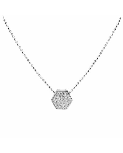 Sif Jakobs Women's Necklace P11060-CZ-45 Sterling Silver 925 Zirconia 23cm
